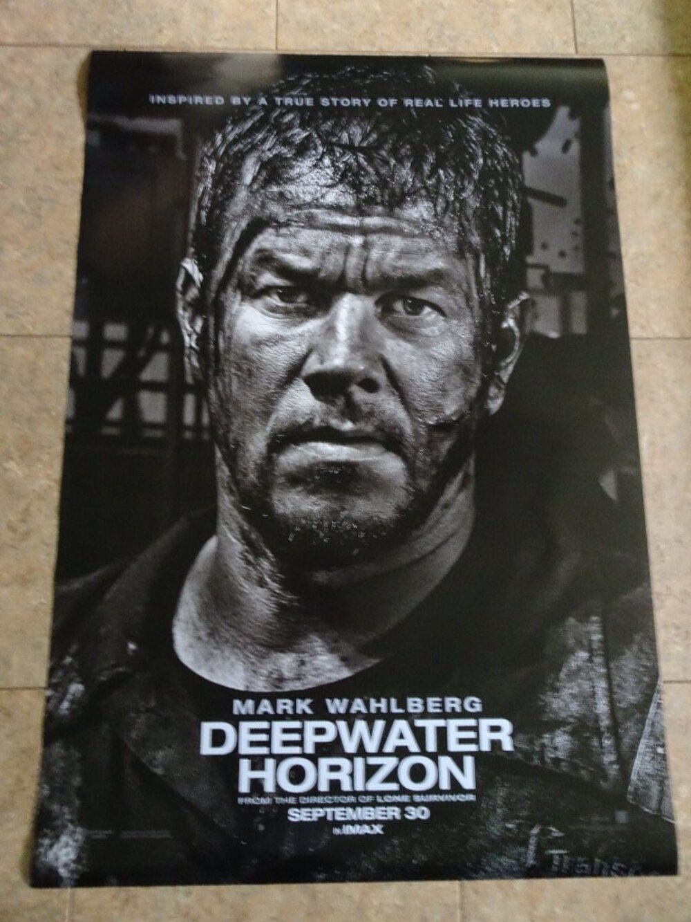 Deepwater Horizon - Movie Poster with Mark Wahlberg as Mike Williams - Advance